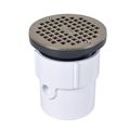 Product Image of 3" or 4" PVC General Purpose Drain w/ 5" Nickel Grate, 72057