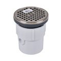 Product Image of 3" or 4" PVC General Purpose Drain w/ 5" Nickel Grate & Round Ring, 72067