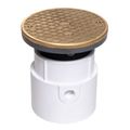 Product Image of 4" PVC Pipe Base General Purpose Cleanout w/ 6" BR Cover, 74128