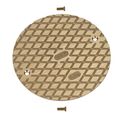 Product Image of 6" Round Brass Drain Cover, 81120