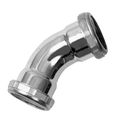 Product Image of 1-1/2" 45 Degree Slip Joint Elbow, Chrome - 20 Ga, 8478
