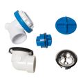 Product Image of True Blue PVC Bath Waste Rough-In Kit Condensate Adapter (Chrome)