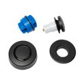Product Image of True Blue Bath Waste Trim Kit w/ Touch Toe Stopper (Matte Black)