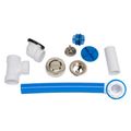 Product Image of True Blue 16" FLEX PVC Bath Waste Full Kit w/ Uni-Lift Stopper (Brushed Nickel)