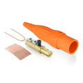 Product Image of 16 Series Plug, Male, 190A Max, 600V Double Set Screw Termination, #6-#2 Cable Range (Orange)
