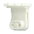 Product Image of Medium Bi-pin Fluorescent Lam For T-8 & T-12 Lamps, Pedes Horizontal Contacts