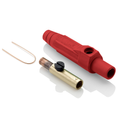 Product Image of 15 Series Cam-Type Female Plug, Contact & Insulator, Detachable, Crimp Tube Termination, #8, #4 AWG, 140A Max, Type 3R When Mated (Red)