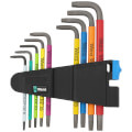 Product Image of 967/9 TX HF 1 9-Piece L-Key Set for TORX Screws w/ Holding Function (Multicolor)
