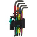 Product Image of 967/9 TX BO 1 SB 9-Piece L-Key Set for TORX Screws w/ BlackLaser (Multicolor)
