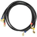 Product Image of 60" Low Loss Black Refrigerant Charging Hose, 1/4" x 1/4" SAE (Set of 3)
