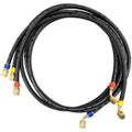Product Image of 60" Low Loss Black Refrigerant Charging Hose, 1/4" x 5/16" SAE (Set of 3)