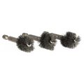 Product Image of 3/4" ID, 13/16 " Actual Brush Diameter, Steel, Power Fitting and Cleaning Brush (Pack of 3)