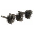 Product Image of 1-1/4" ID, 1-7/16 " Actual Brush Diameter, Steel, Power Fitting and Cleaning Brush (Pack of 3)
