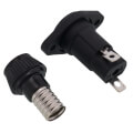 30 Amp Panel Mount Straight Fuse Holder, 1-13/32" to 1-1/2" Range (600V)