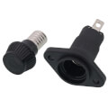 Product Image of 30 Amp Panel Mount Straight Fuse Holder, 1-13/32" to 1-1/2" Range (600V)