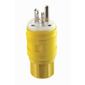 Product Image of 20A, 250V NEMA 6-20P, 2P, 3W, Plug, Straight Blade, Grounding, Wetguard (Yellow)