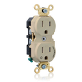 Product Image of Duplex Receptacle, Extra Heavy-Duty Split-Circuit, 1 Outlet "Controlled", 15A 125V 2P 3W (Ivory)