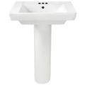 Product Image of Boulevard 4" Centerset Pedestal Sink Top and Leg Combination (White)