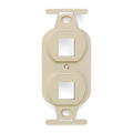 Product Image of Quickport, Duplex Type 106 Insert, 2-port (Ivory)