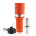 Product Image of Rhino-Hide Single Pole Female Connector (Contact, Insulator, & Dust Cap), Crimped, 313 MCM Cable, 1000V 636A Max (Orange)