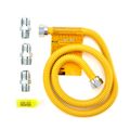 Product Image of Model 30C-3131KIT-48B 1/2" ID (5/8" OD) Coated Stainless Steel Gas Connector 1/2" MIP x 1/2" MIP w/ Installation Kit (48" Length)