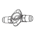 Product Image of 5/8" x 1-1/8" ODF TCL(E)-Series Straight-Thru Small Capacity Flange