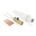 Product Image of 16 Series Taper Nose Cam-Type Female Plug, Contact & Insulator, Detachable, #2, 2/0 AWG, 300A Max, Type 3R When Mated (White)