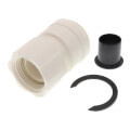 Polysulfone Quick-Connect Female Connector, 1" CTS x 1" NPS, Lead Free