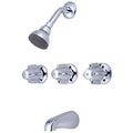 Product Image of 1/2" IPS Three Canopy Handle Tub & Shower Set, 11" Centers
