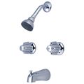 Product Image of 1/2" FNPT IPS & Slip-on Combo Diverter Tub Spout, Two Canopy Handle Tub & Shower Set