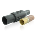 Product Image of Ball Nose In-line Latching Female Connector, 22 Series Single Pole Cam-type Contact & Insulator, Crimped, 500-750MCM, 690A Max (Black)