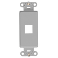 Product Image of Quickport, Decora Insert, 1-port (Gray)