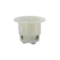 Product Image of 30A, 480V 3-Phase, NEMA L12-30R, 3P, 3W, Flanged Outlet Locking Receptacle, Non-Grounding (White)