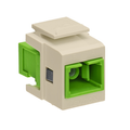 Product Image of Quickport, Simplex Sc Adapter, Sm/apc, Zirconia Ceramic, Female Front/back (Ivory)