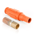 Product Image of 22 Series Plug, Female, 690A Max, 600V Crimp Tube Termination, 500-750 MCM Cable Range (Orange)