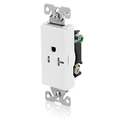 Product Image of 20A Decora Plus Single Receptacle/outlet, Commercial Grade, Tamper-resistant, Self-grounding