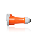 Product Image of 20A 125/250V 3PH, 3P 4W IEC 60309-1 & 60309-2 Pin & Sleeve Connector w/ Screwless Clamp (Orange)