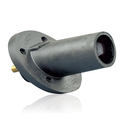 Product Image of 17 Series Male Panel Receptacle, Cam-type, 30-degree, Taper Nose, Threaded Stud, 250-750MCM, 690A (Black)