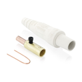 Product Image of 16 Series Taper Nose Cam-Type Female Plug, Contact & Insulator, Detachable, Crimp Tube Termination, #2, #1 AWG, 220A Max, Type 3R When Mated (White)