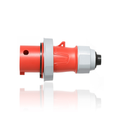 Product Image of 30A, 480V 3-Phase, 3P, 4W, LEV Series IEC 60309-1 & 60309-2 Pin & Sleeve Plug w/ Screwless Clamp Assembly, IP66/IP67/IP68/IP69K, Watertight, Red