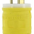 Product Image of 20A, 250V NEMA 6-20P, 2P, 3W, Straight Blade Plug, Grounding, Dustguard (Yellow)