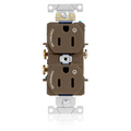 Product Image of Duplex Receptacle, Heavy-Duty Industrial, 15A 125V 2P 3W (Brown)
