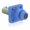 Product Image of 18 Series Cam-Type Female Panel Mount Receptacle, 90-Degree, 2/0 4/0 AWG, 400A Max (Blue)