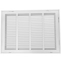 Product Image of 25" x 20" (Wall Opening Size) White Aluminum Return Air Grille, 45-Degree Fixed Blade (RH45 Series)