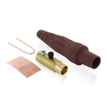 Product Image of 16 Series Taper Nose Cam-Type Female Plug, Contact & Insulator, Detachable, 2/0, 4/0 AWG, 400A Max, Type 3R When Mated (Brown)
