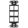 Product Image of Quickport, Decora Insert, 6-port (Black)