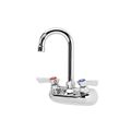 Product Image of Silver Series 4" Center Wall Mount Kitchen Faucet w/ 3-1/2" Wide Gooseneck Spout