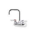 Product Image of Silver Series 4" Center Wall Mount Kitchen Faucet w/ 4-1/2" Wide Double Bend Spout