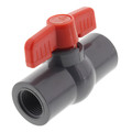 Product Image of 1/2" Gray PVC Ball Valve w/ T-Handle (Threaded)
