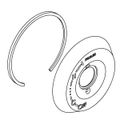 Product Image of Escutcheon Assembly (Polished Chrome), K-1006784-CP